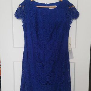 Womens blue lace dress